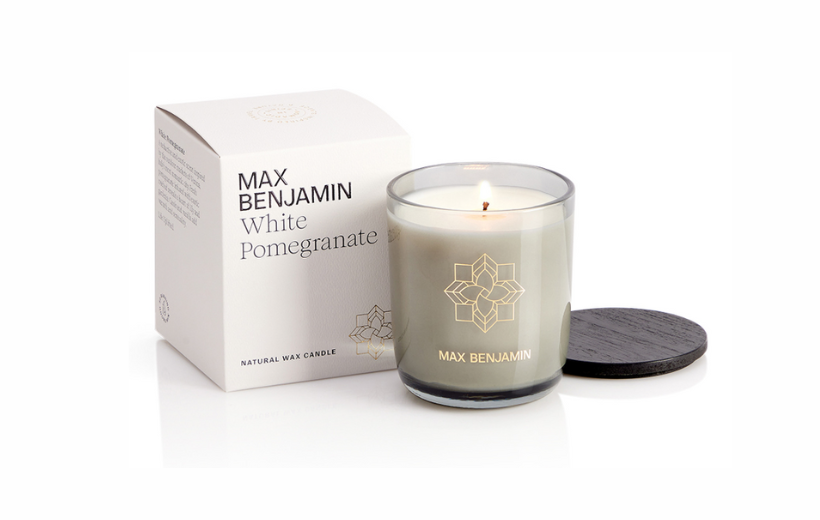 Max Benjamin White Pomegranate Candle