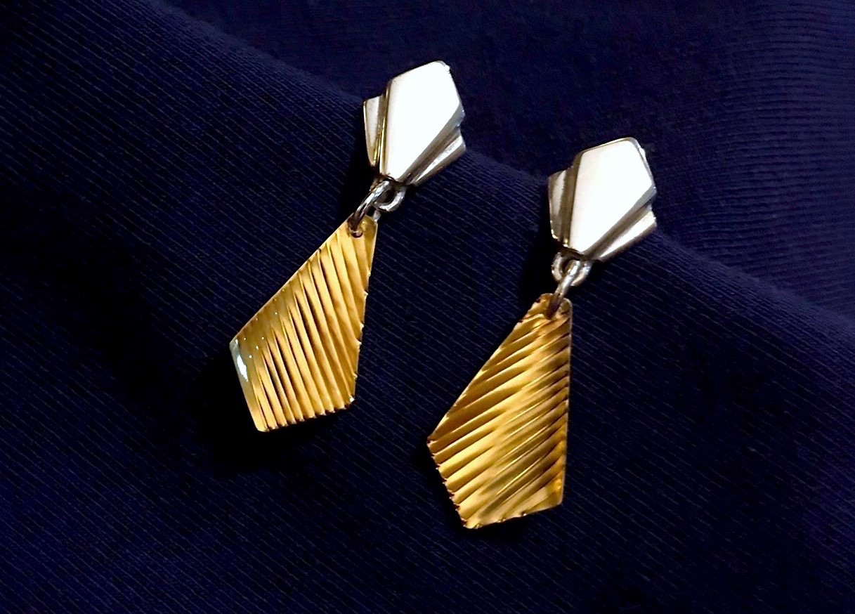Burgh Island Earrings | Ocean Silver & 24ct Gold plated