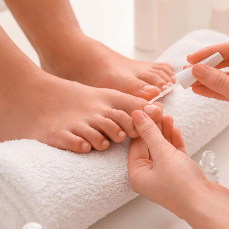 Custom Gel Bottle Pedicure