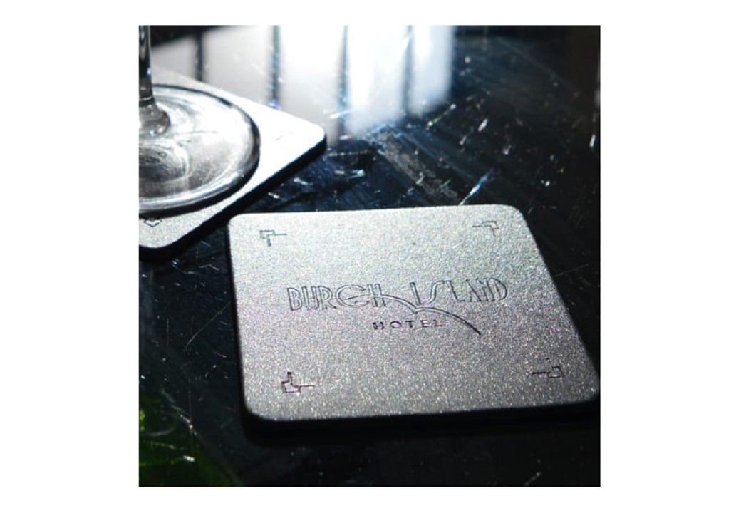 Burgh Island Leather Coaster