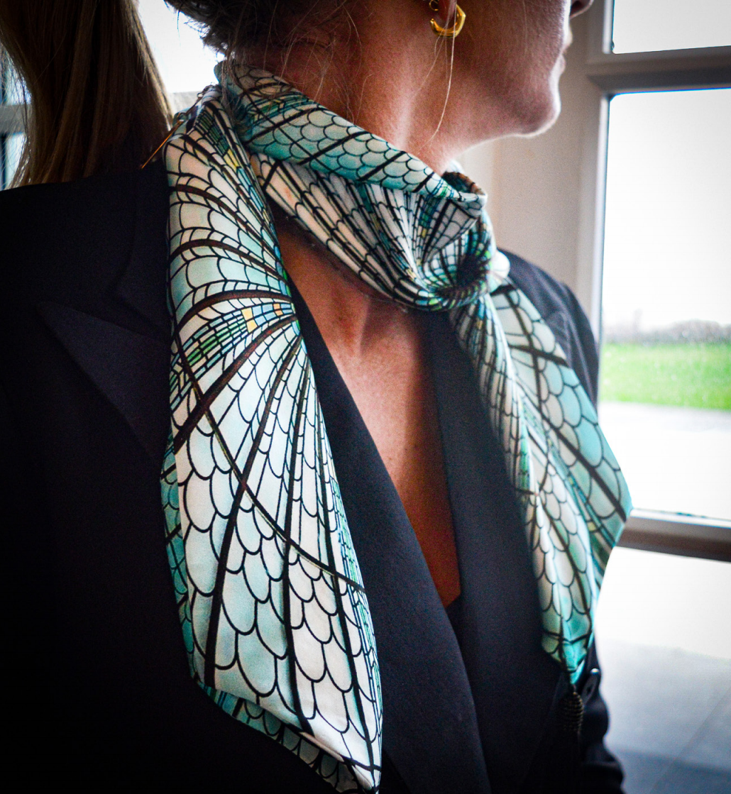 Palm Court Silk Scarf