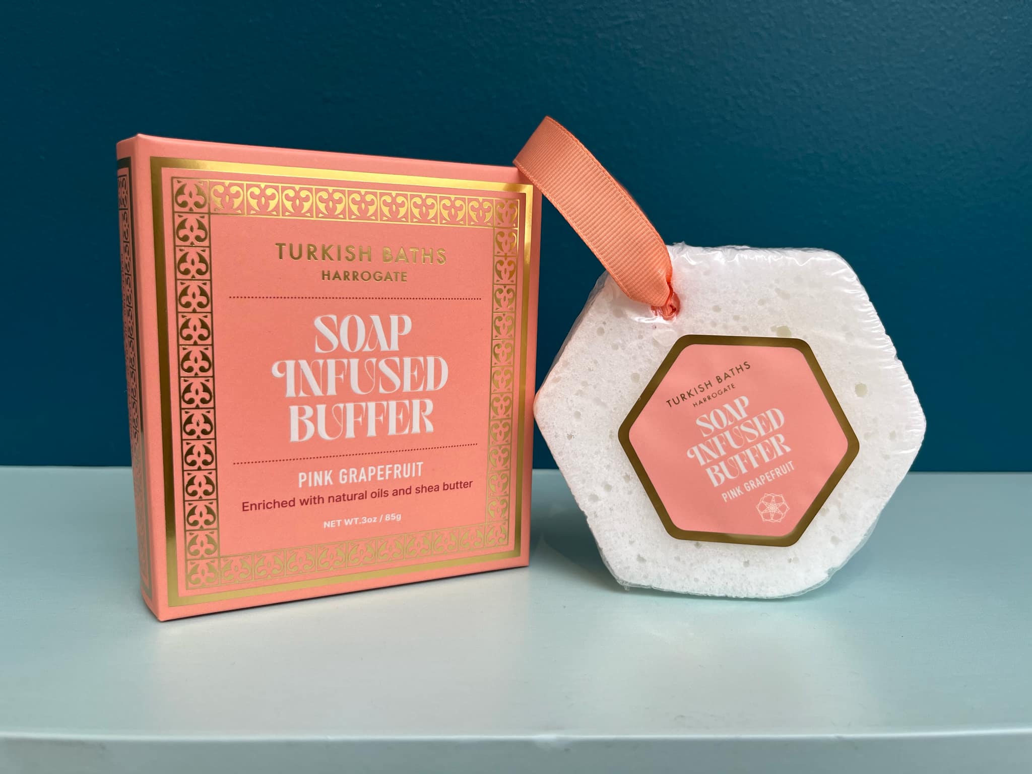 Soap Infused Buffer Pink Grapefruit