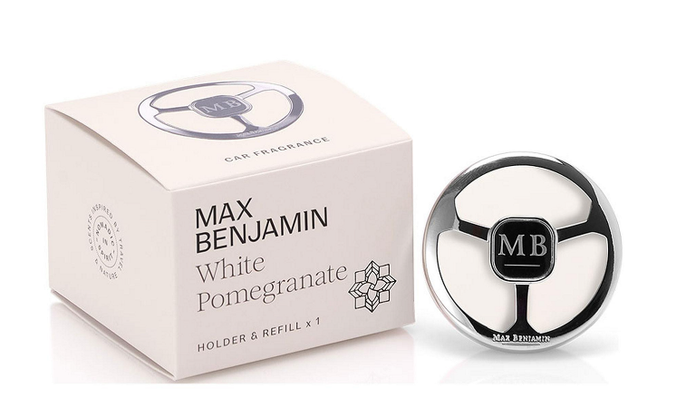 Max Benjamin White Pomegranate Car Fragrance Dispenser